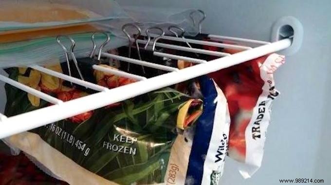 Master Freezer Organization: Hang Bags with Double Clip Clamps to End Food Avalanches