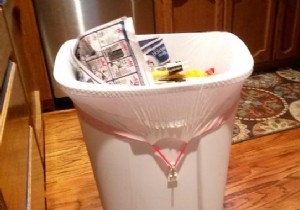 Trash Bag Slipping to the Bin Bottom? Simple Adhesive Hook Fix