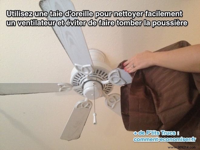 Effortless Ceiling Fan Cleaning: The Pillowcase Trick That Traps Dust