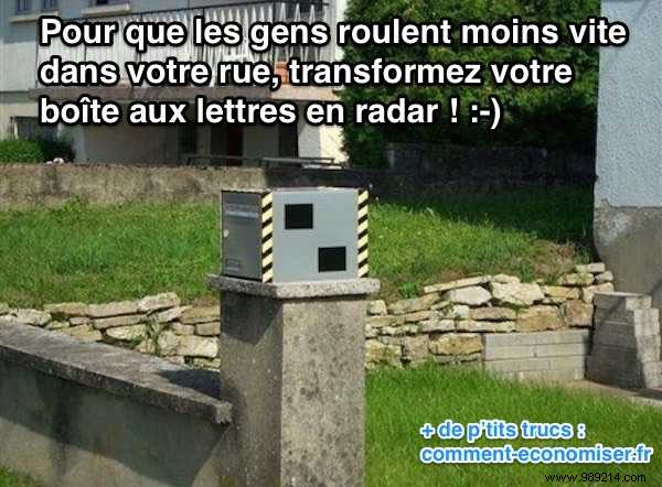 Clever DIY Hack: Fake Speed Camera Mailbox to Slow Down Neighborhood Drivers