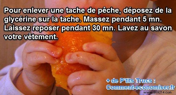 Expert Hack: Remove Stubborn Peach Stains with Glycerin in Minutes