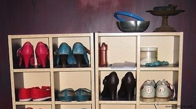 Clever Shoe Storage Hack: Repurpose Your Old CD Rack for a Tidy Entryway