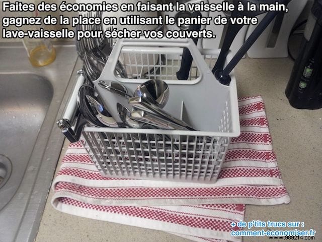 Effortless Cutlery Drying Hack: Use Your Dishwasher Basket