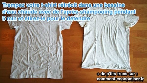 How to Stretch a Shrunken T-Shirt Back to Size with Hair Conditioner