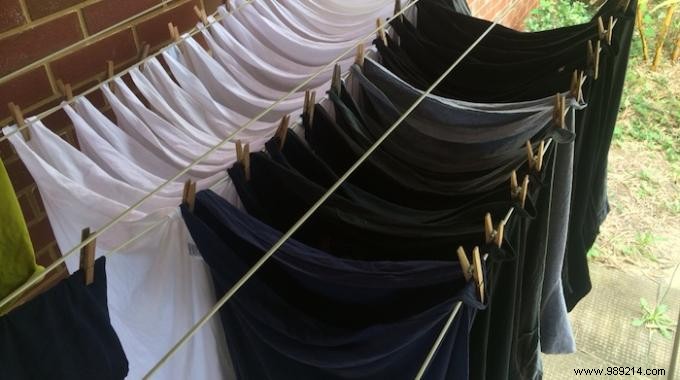 Space-Saving Laundry Tip: Hang T-Shirts Upside Down for Faster Drying in Small Spaces