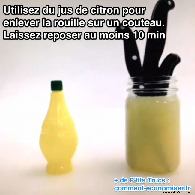 Remove Rust Stains from Knives in Just 10 Minutes Using Lemon Juice
