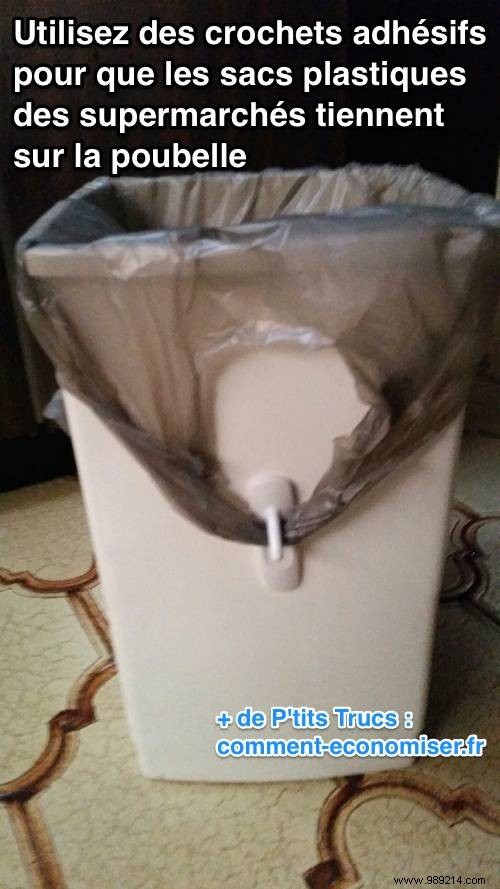 Simple Hack: Secure Grocery Bags Perfectly on Your Trash Can