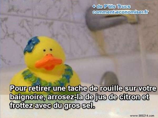 Effortless Natural Rust Stain Removal from Bathtubs: Lemon and Salt Method