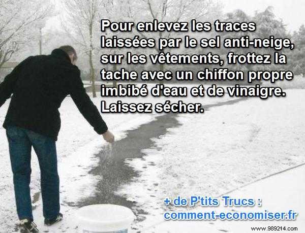 How to Easily Remove Road Salt Stains from Clothes with White Vinegar