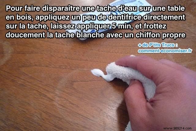 How to Remove Water Stains from Wooden Tables: The Proven Toothpaste Method