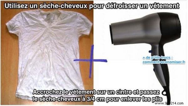 How to Quickly De-Wrinkle Clothes Without an Iron: A Proven Hair Dryer Trick