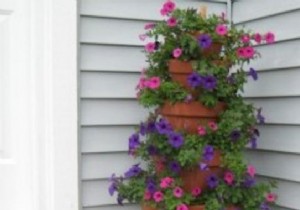 Create a Stunning Space-Saving Flower Cascade: Easy DIY with Nested Pots