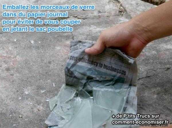 How to Safely Dispose of Broken Glass: The Proven Newspaper Trick
