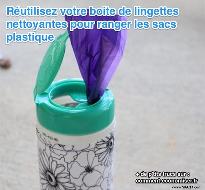 Easy DIY Plastic Bag Dispenser: Repurpose an Empty Wipes Box