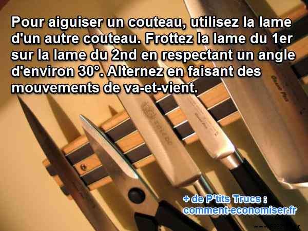 Sharpen a Dull Kitchen Knife Using Just Another Knife: A Simple Trick from My Father