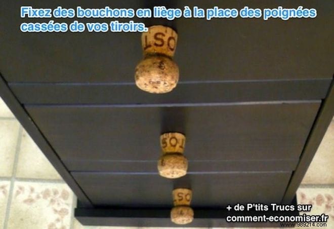 Revive Broken Drawer Handles with a Simple Cork DIY Trick