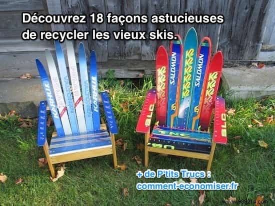 18 Ingenious Ways to Upcycle Old Skis Into Stylish Home and Garden Features