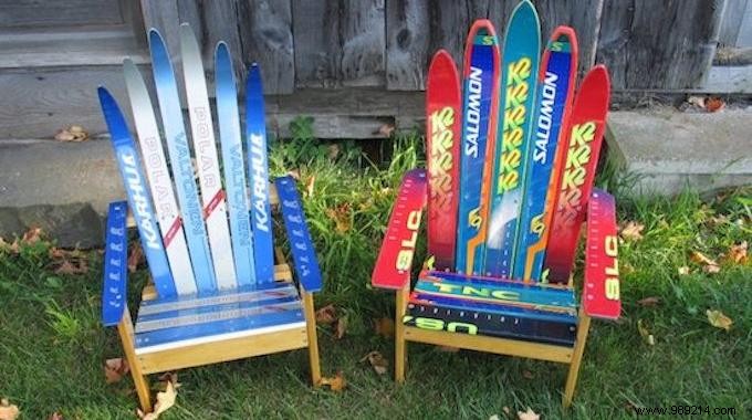 18 Ingenious Ways to Upcycle Old Skis Into Stylish Home and Garden Features