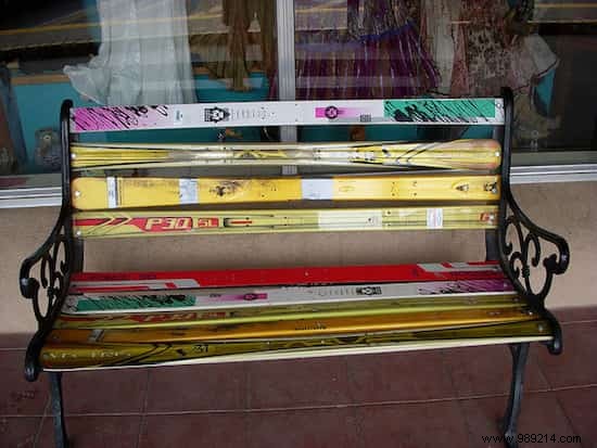 18 Ingenious Ways to Upcycle Old Skis Into Stylish Home and Garden Features