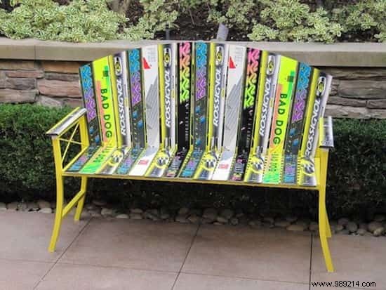 18 Ingenious Ways to Upcycle Old Skis Into Stylish Home and Garden Features
