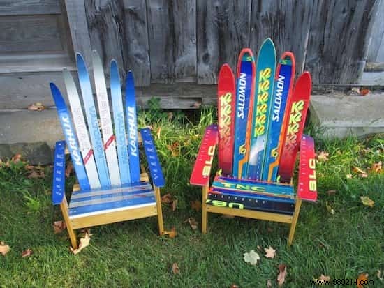 18 Ingenious Ways to Upcycle Old Skis Into Stylish Home and Garden Features