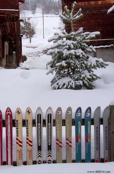 18 Ingenious Ways to Upcycle Old Skis Into Stylish Home and Garden Features