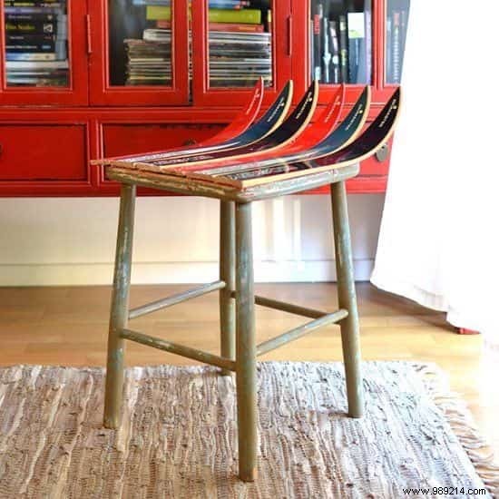 18 Ingenious Ways to Upcycle Old Skis Into Stylish Home and Garden Features