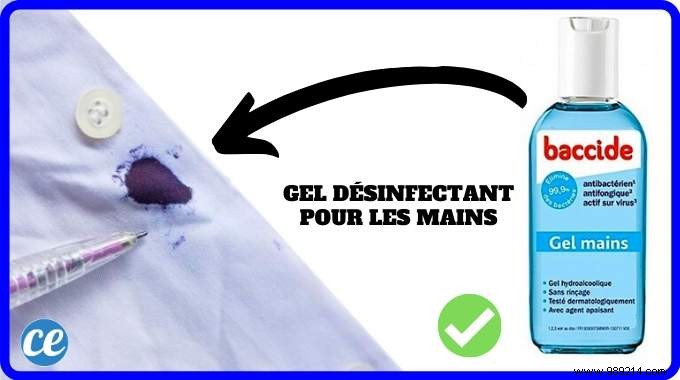 How to Remove Ink Stains from Clothes Using Hand Sanitizer Gel