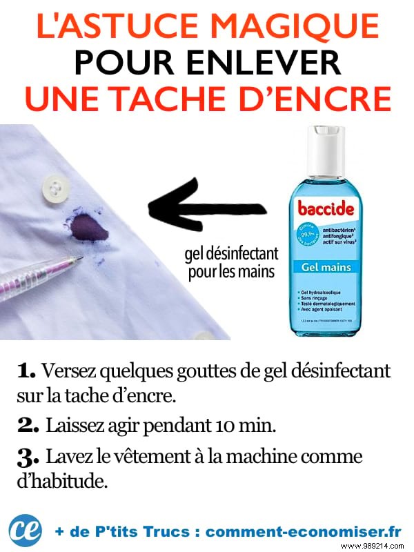 How to Remove Ink Stains from Clothes Using Hand Sanitizer Gel