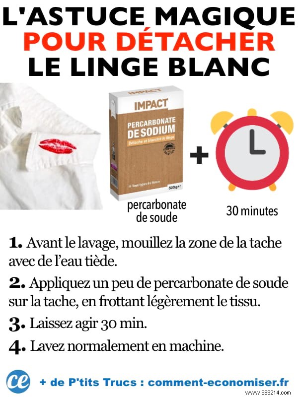 Grandma s Proven Trick: Remove Stubborn Stains from White Laundry with Sodium Percarbonate