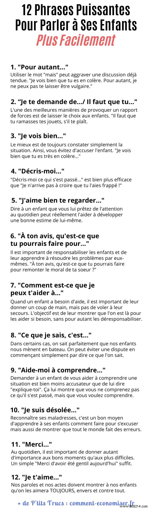 12 Powerful Phrases to Communicate More Easily with Your Kids