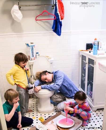 17 Relatable Photos Revealing the Unfiltered Reality of Parenthood by Pro Photographer Danielle Guenther