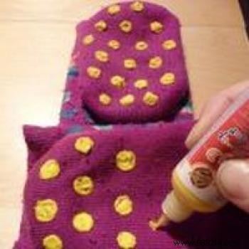 Parent-Tested DIY: Turn Kids  Chunky Socks into Safe Non-Slip Slippers