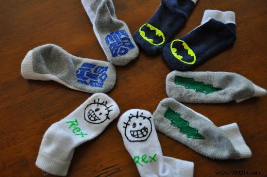 Parent-Tested DIY: Turn Kids  Chunky Socks into Safe Non-Slip Slippers
