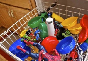Simple, Natural Way to Clean and Disinfect Kids  Toys in the Dishwasher