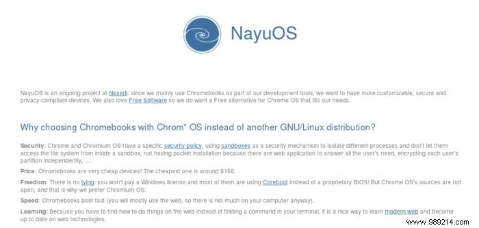 NayuOS: A Lightweight, Google-Free Chrome OS Fork Built for Developers