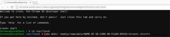How to Install Crouton on an External SD Card or USB Drive on Your Chromebook
