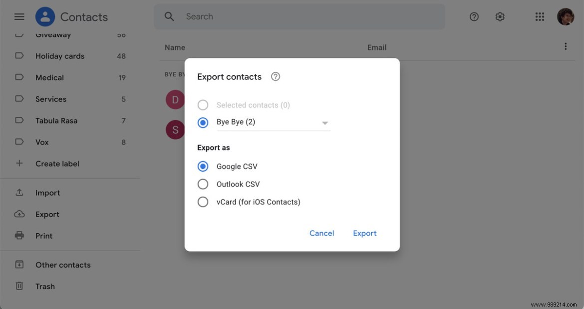 Declutter Your Google Contacts Without Permanently Deleting Them
