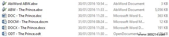 Understanding Common Word Processing File Formats: .docx, .doc, .odt, and More