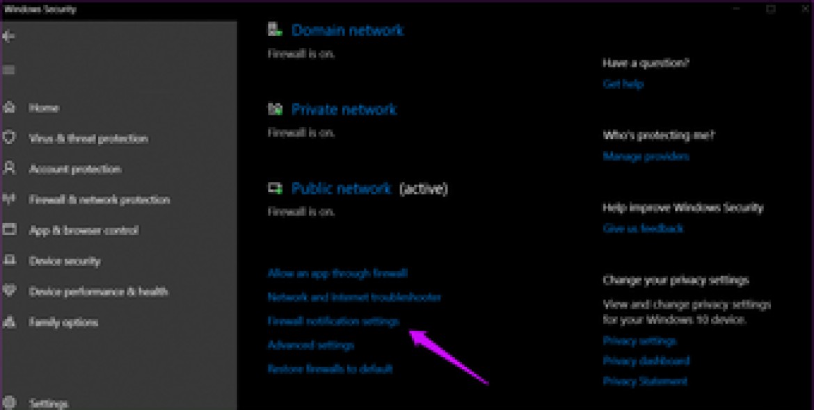 How to Enable or Disable Windows Firewall Notifications in Windows 10: 2 Proven Methods