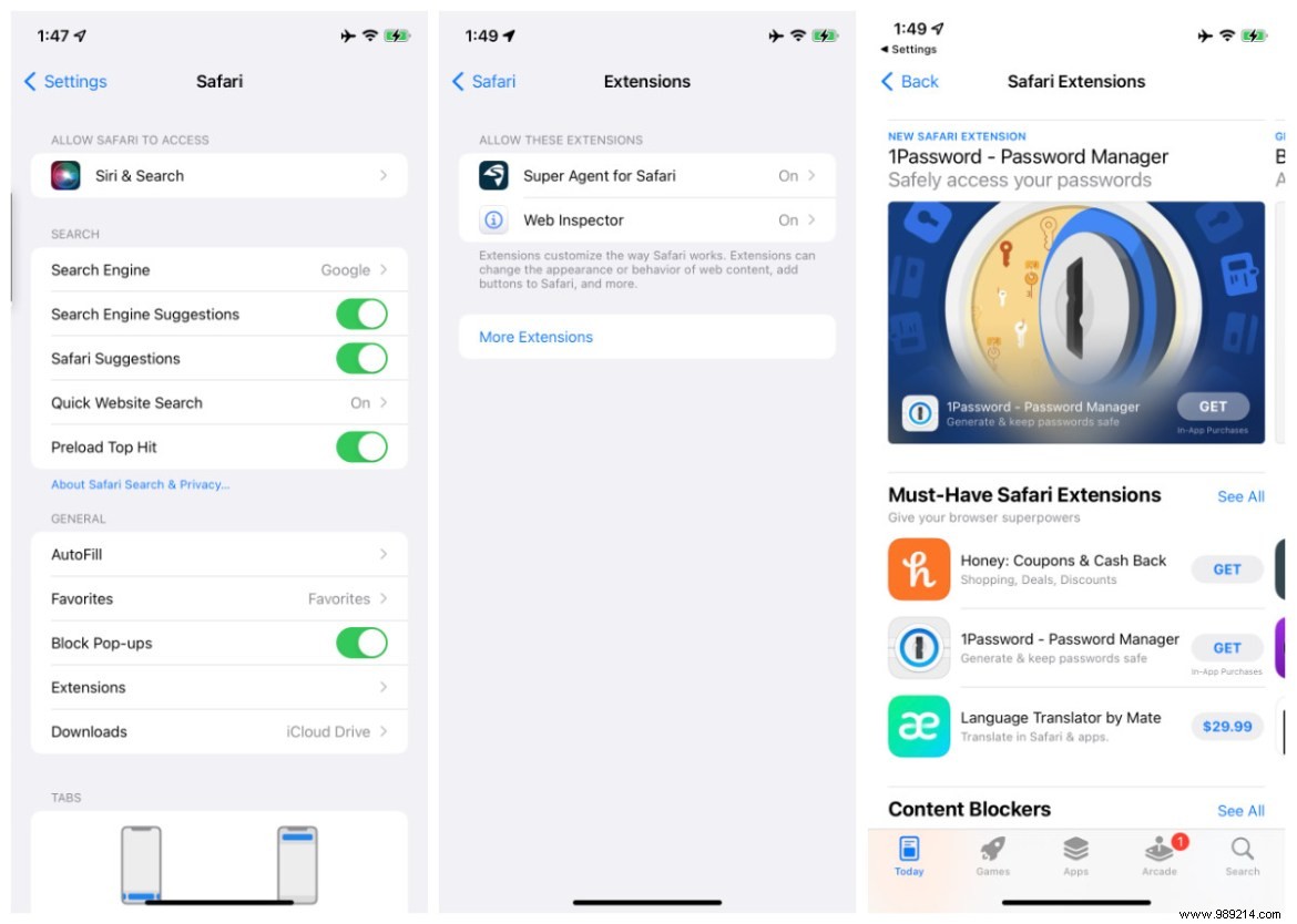 How to Install and Manage Safari Extensions on iPhone and iPad