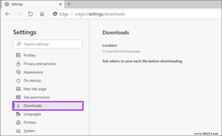 How to Change the Default Download Location in Microsoft Edge (Chromium)