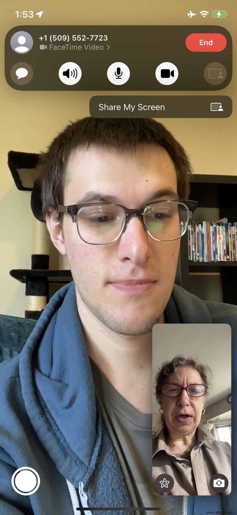 How to Share Your iPhone or iPad Screen via FaceTime with SharePlay in iOS 15.1