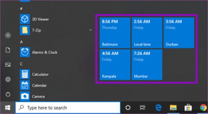 How to Add Multiple Time Zone Clocks to Windows 10: Start Menu and Taskbar Guide