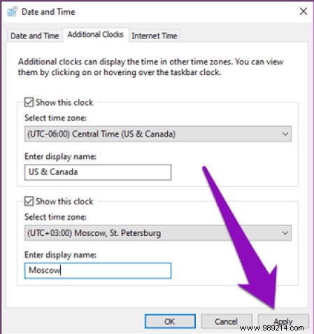 How to Add Multiple Time Zone Clocks to Windows 10: Start Menu and Taskbar Guide