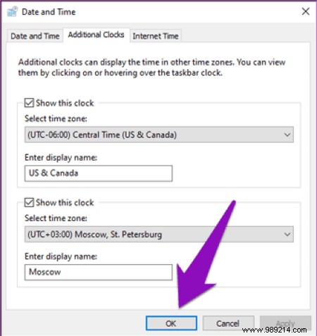How to Add Multiple Time Zone Clocks to Windows 10: Start Menu and Taskbar Guide