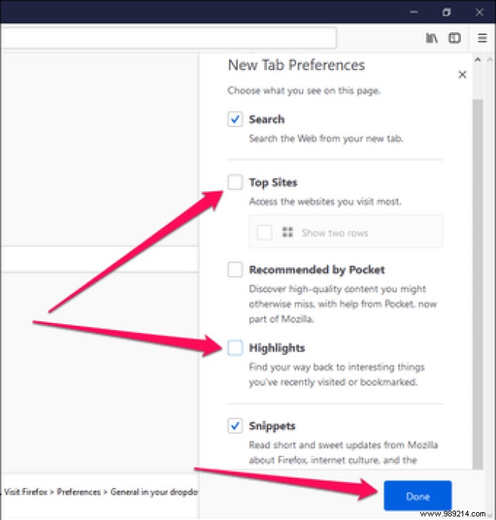 How to Disable Firefox Top Sites and Highlights on Desktop, Android, and iOS