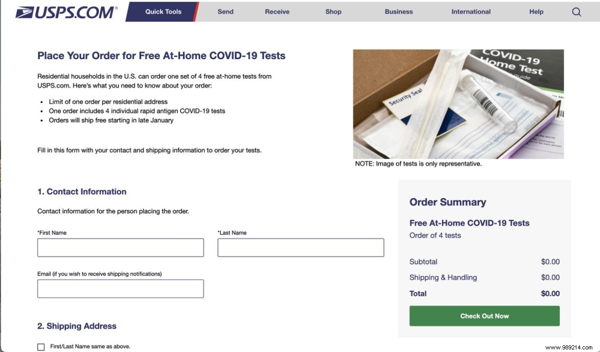 How to Order Free At-Home COVID-19 Rapid Tests from the U.S. Government