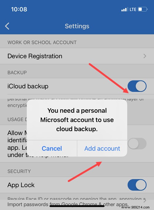 How to Securely Back Up Account Credentials Using Microsoft Authenticator