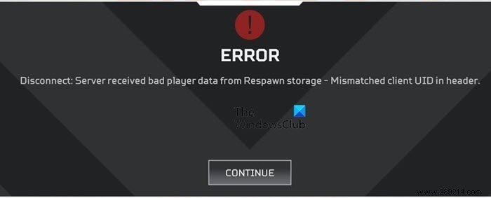 How to Fix  Server Received Bad Player Data  Error in Apex Legends on PC